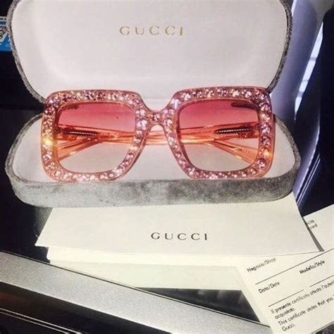 gucci sunglasses pink arms|pink gucci sunglasses with rhinestones.